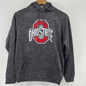 Ohio State Buckeyes Hoodie Sweatshirt Men S Gray NCAA Football Colosseum Pullove